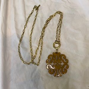 Gold and tan necklace